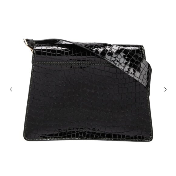 Anine Bing - Felix Black Croc Leather Bag - Picture 5 of 12